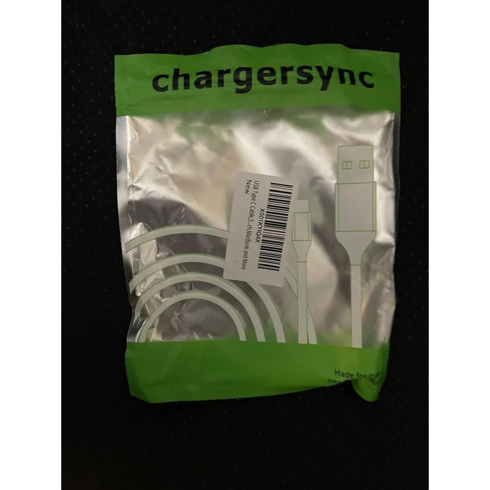 Chargersync USB Made for Type C Devices Cables Set of Three X001KY1q4x